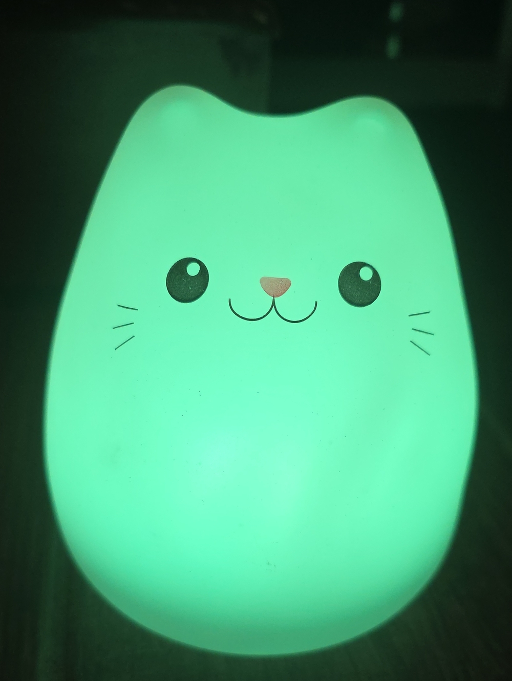 Cute Cat Night Light - LED Silicone Lamp